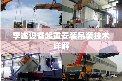 李遂设备起重安装吊装技术详解