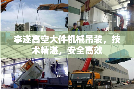 李遂高空大件机械吊装，技术精湛，安全高效