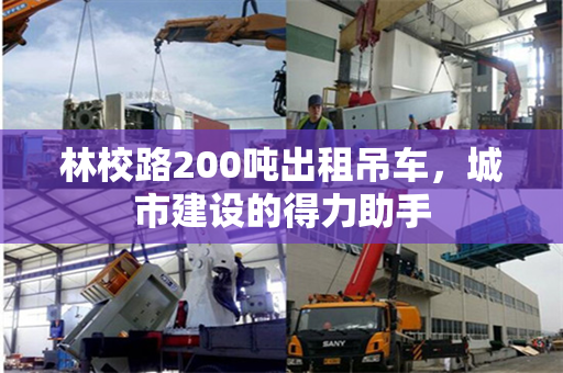 林校路200吨出租吊车，城市建设的得力助手