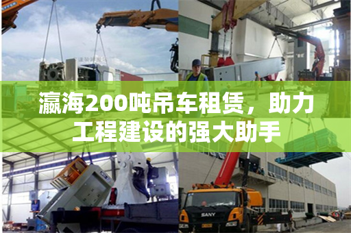 瀛海200吨吊车租赁，助力工程建设的强大助手