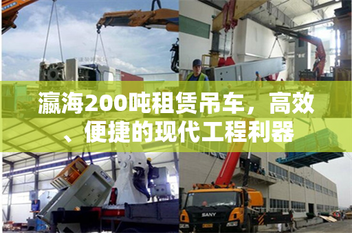瀛海200吨租赁吊车，高效、便捷的现代工程利器