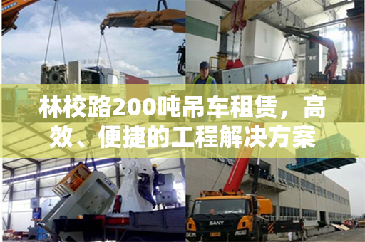 林校路200吨吊车租赁，高效、便捷的工程解决方案