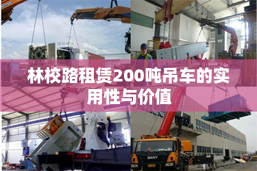 林校路租赁200吨吊车的实用性与价值