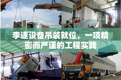 李遂设备吊装就位，一项精密而严谨的工程实践