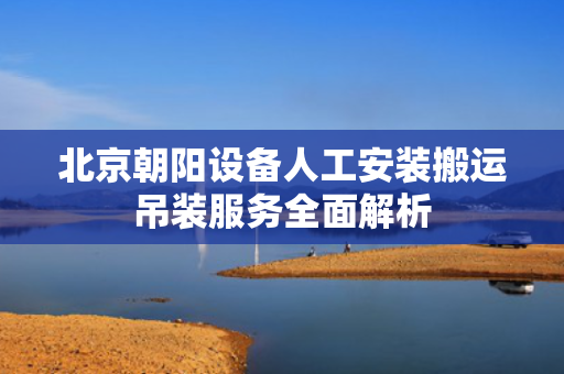北京朝阳设备人工安装搬运吊装服务全面解析