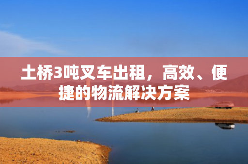 土桥3吨叉车出租，高效、便捷的物流解决方案