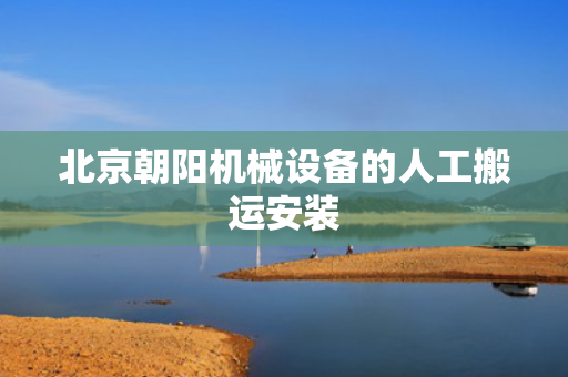 北京朝阳机械设备的人工搬运安装