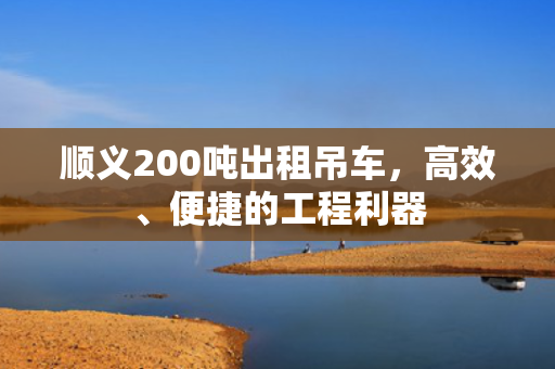 顺义200吨出租吊车，高效、便捷的工程利器