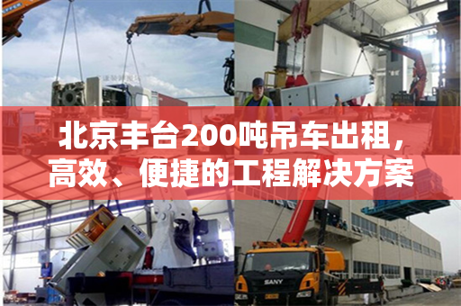 北京丰台200吨吊车出租，高效、便捷的工程解决方案