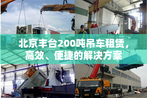 北京丰台200吨吊车租赁，高效、便捷的解决方案
