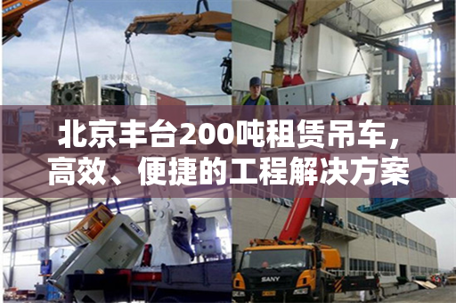 北京丰台200吨租赁吊车，高效、便捷的工程解决方案