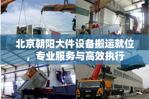 北京朝阳大件设备搬运就位,专业服务与高效执行