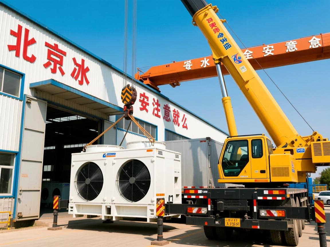 北京昌平大型设备怎么搬,专业吊装冷水机组如何安全就位,工厂搬迁要注意什么?