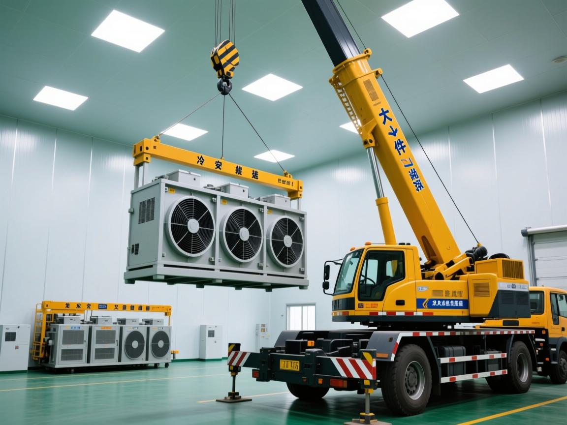 北京大件设备安装搬运,冷水机组如何安全吊装就位?无尘室精密设备又该怎么搬?