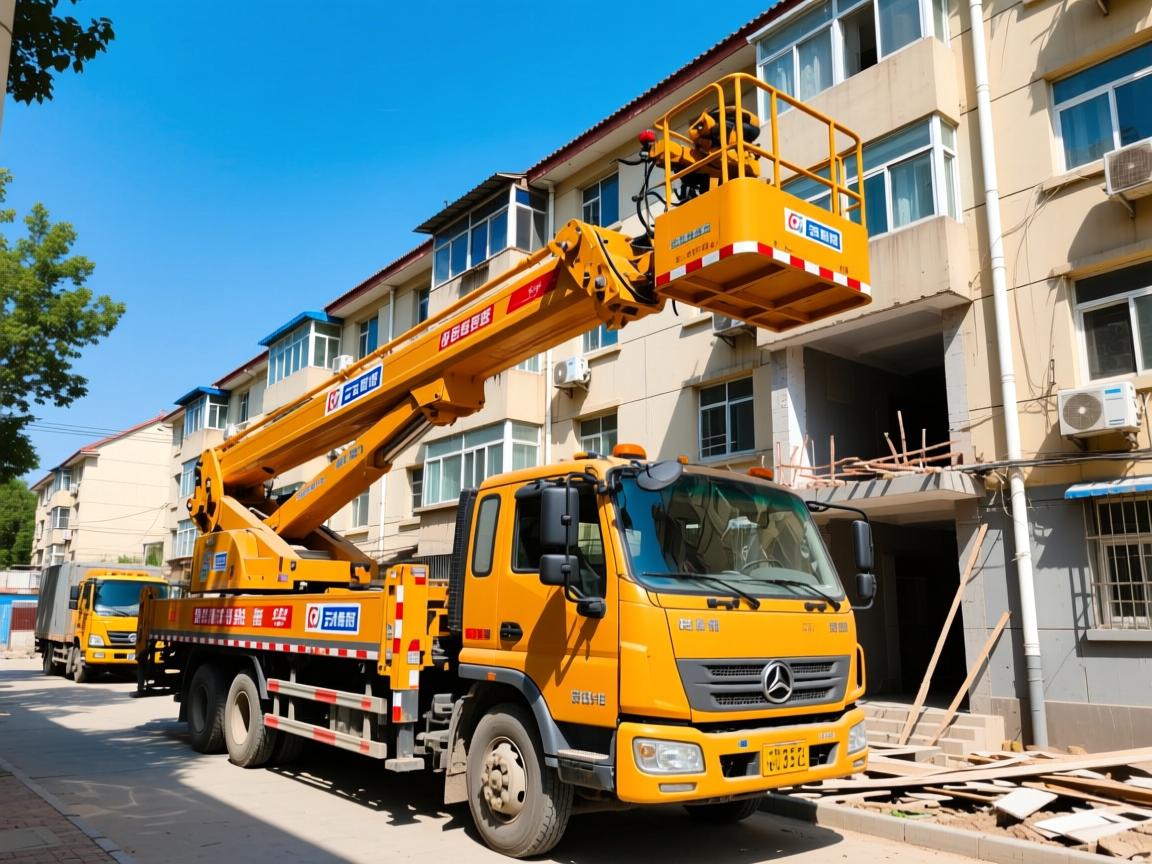 在北京怀柔进行设备搬运,为何云梯车租赁服务正成为老旧小区改造的首选方案?