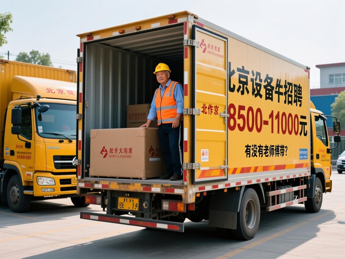 北京市大件设备搬运工招聘，哪家公司靠谱且薪资能到8500-11000元？有没有老师傅带？