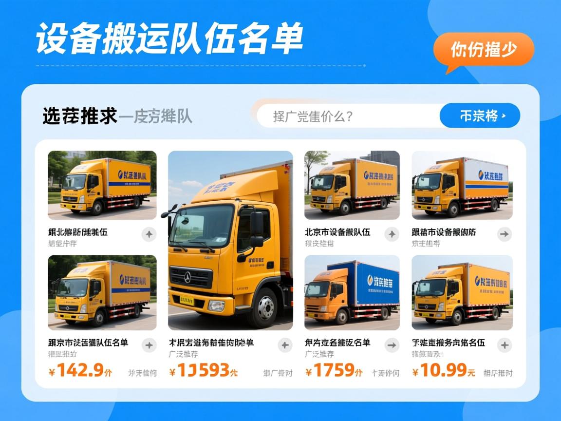 北京市设备搬运队伍名单中,有哪些队伍被广泛推荐,他们的服务价格如何,选择时应注意什么? 北京市设备搬运队伍名单中,有哪些队伍被广泛推荐,他们的服务价格如何,选择时应注意什么?