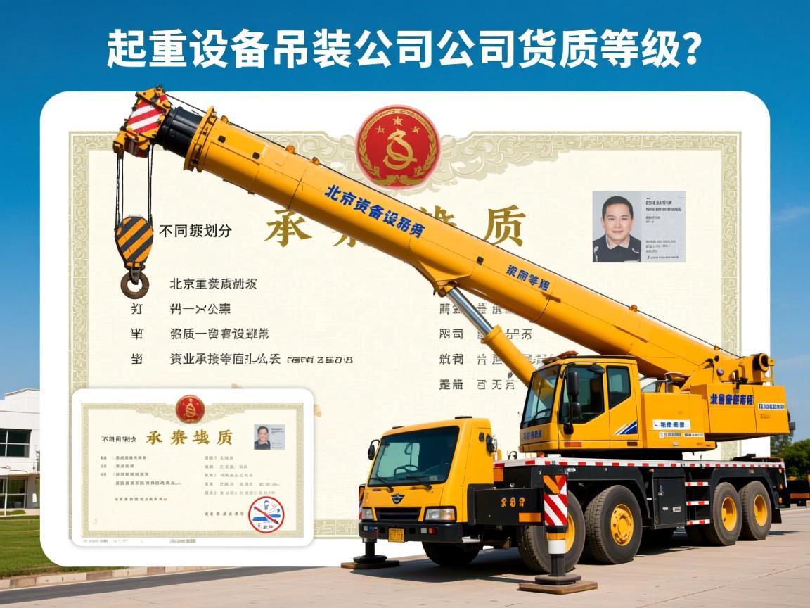 北京市起重设备吊装公司资质等级怎么划分？不同资质承接范围有什么区别？