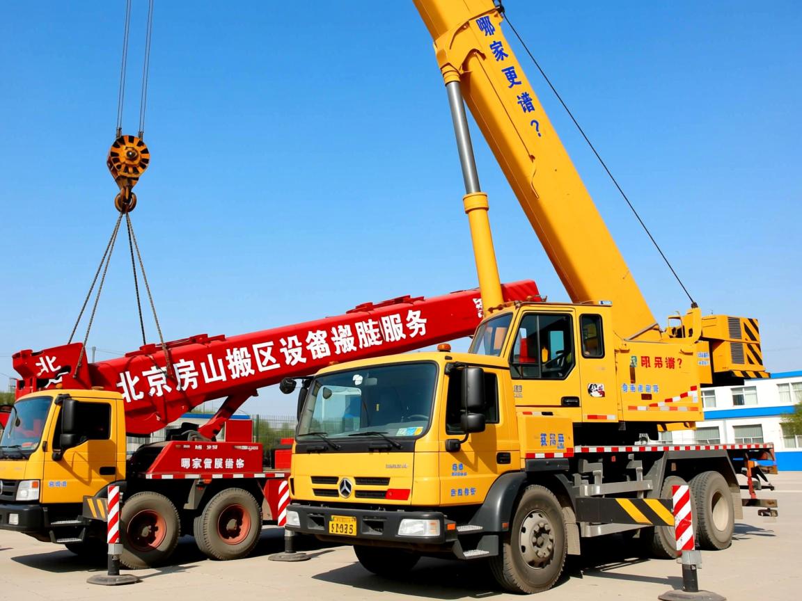 北京房山区设备吊装搬运服务哪家更靠谱？