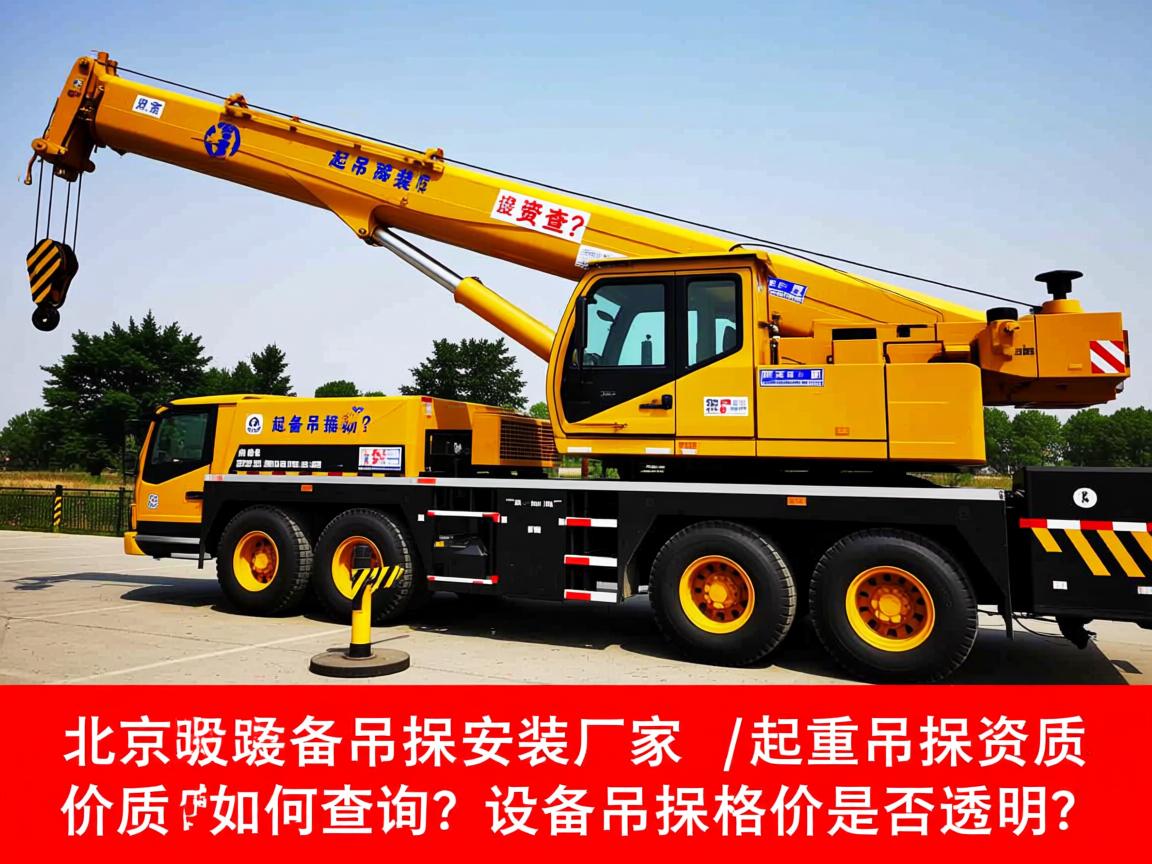 北京设备吊装安装厂家,起重吊装资质如何查询？设备吊装价格是否透明？