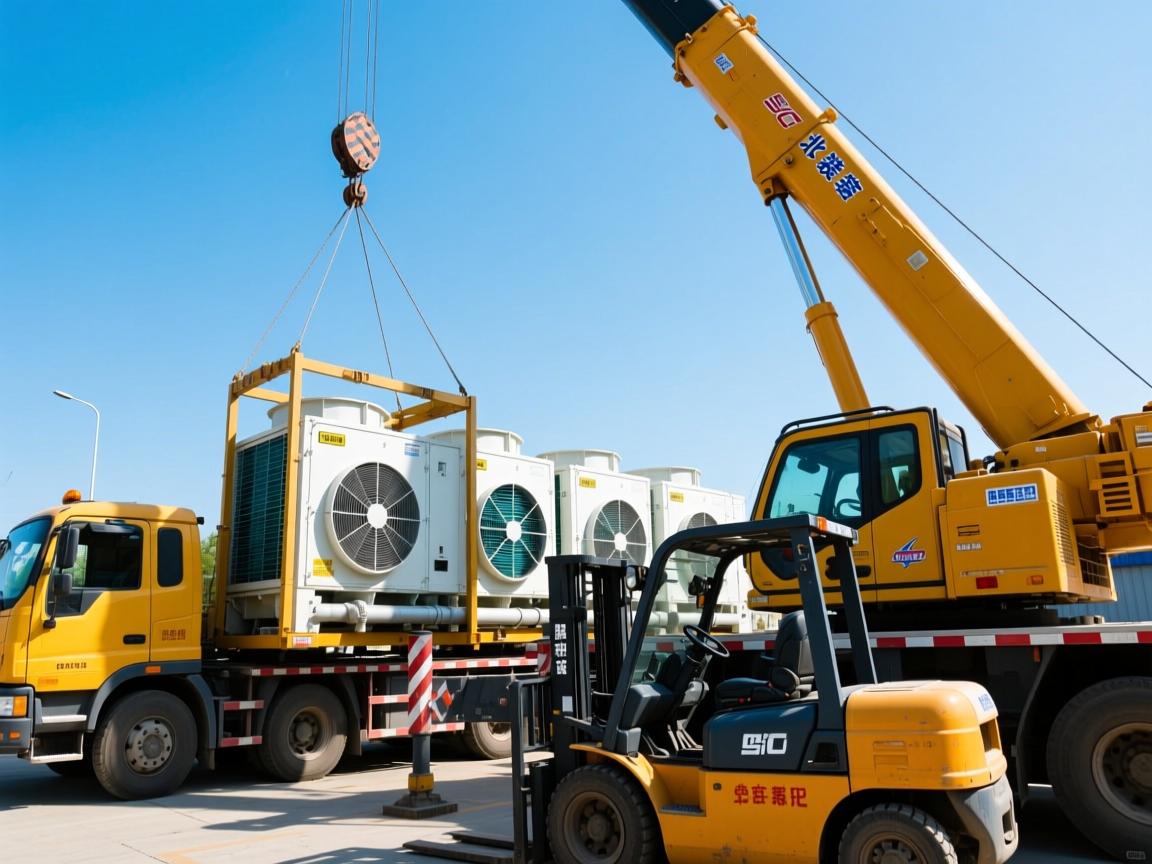 北京设备吊装搬运在哪找，冷水机组吊装哪家专业，吊车叉车出租如何选择？