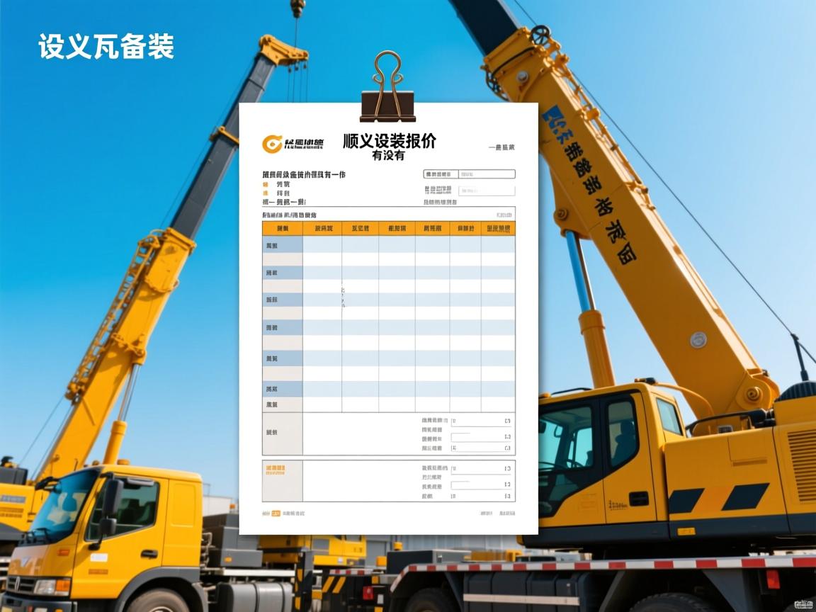 顺义设备吊装报价有没有一份清晰的模板可以参考? 顺义设备吊装报价有没有一份清晰的模板可以参考?