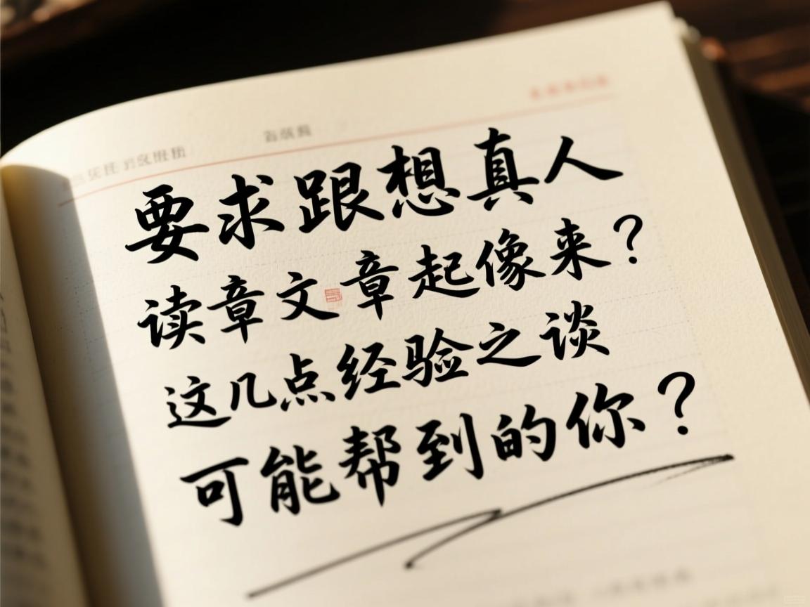 想让文章读起来像真人写的?这几点经验之谈可能帮到你