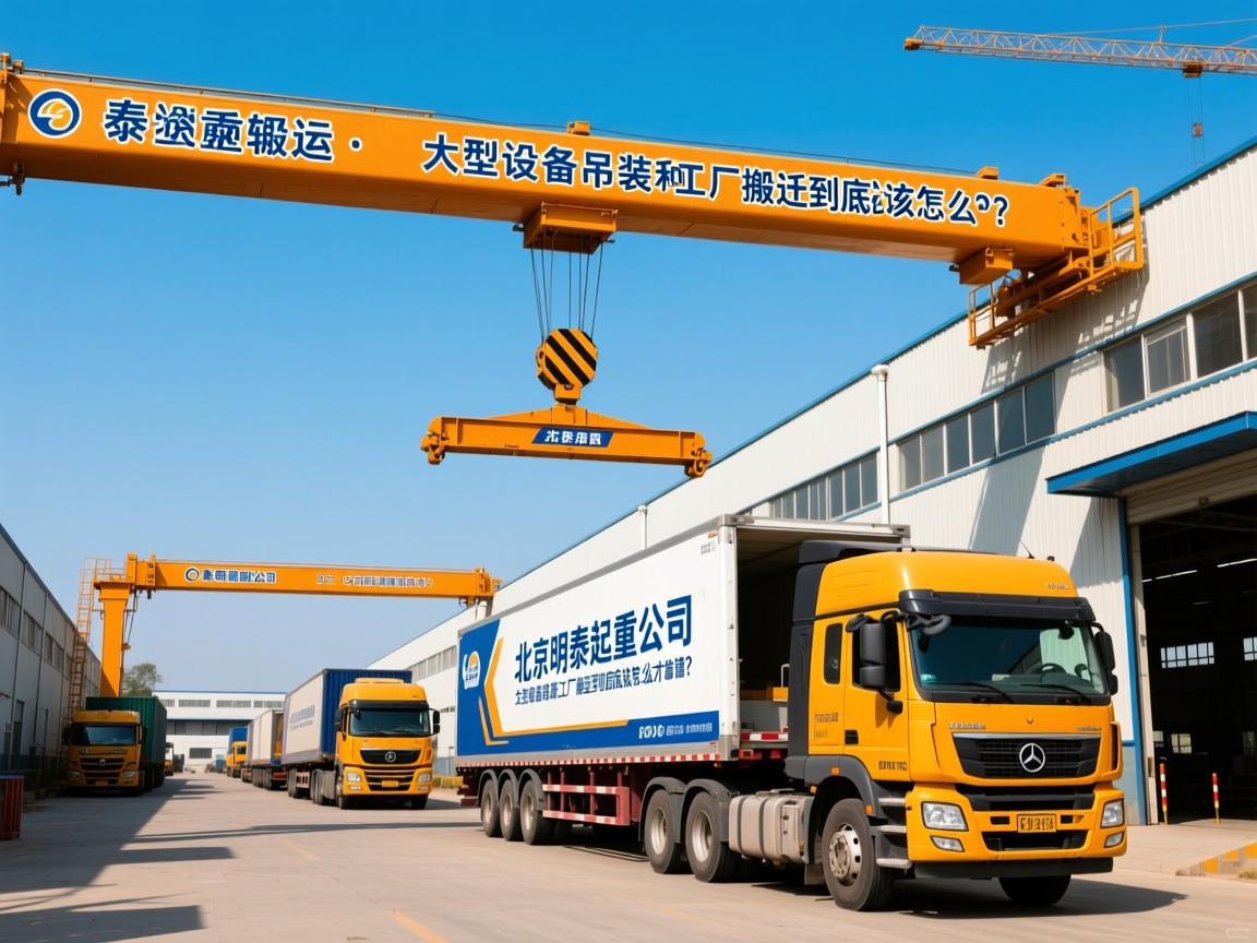北京明泰起重搬运公司：大型设备吊装和工厂搬迁到底该怎么选才靠谱？